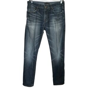 Stitch's Riggins Slim Fit Jeans Mens 32X32 Blue Designer Mid Rise Hipster Rock